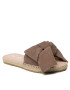 Manebi Espadrile Suede Sandals With Bow W 1.9 J0 Rjava - Pepit.si