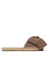 Manebi Espadrile Suede Sandals With Bow W 1.9 J0 Rjava - Pepit.si