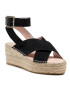 Manebi Espadrile Wedges W Belt K 1.0 Wb Črna - Pepit.si