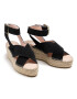 Manebi Espadrile Wedges W Belt K 1.0 Wb Črna - Pepit.si