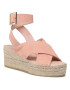 Manebi Espadrile Wedges W Belt W 1.4 Wb Roza - Pepit.si