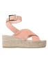 Manebi Espadrile Wedges W Belt W 1.4 Wb Roza - Pepit.si