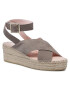 Manebi Espadrile Wedges W Belt W 1.9 Wb Siva - Pepit.si