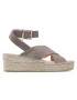 Manebi Espadrile Wedges W Belt W 1.9 Wb Siva - Pepit.si