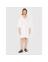 Max Mara Beachwear Poletna obleka Paglie 32210328 Bela Oversize - Pepit.si