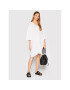 Max Mara Beachwear Poletna obleka Paglie 32210328 Bela Oversize - Pepit.si