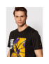 New Era Majica Lakers NBA Globe 13083916 Črna Regular Fit - Pepit.si