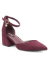 Nine West Nizki čevlji FARIA FF-2377 Bordo rdeča - Pepit.si