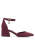 Nine West Nizki čevlji FARIA FF-2377 Bordo rdeča - Pepit.si