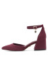 Nine West Nizki čevlji FARIA FF-2377 Bordo rdeča - Pepit.si