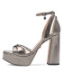 Nine West Sandali AAHIDA ZL23002CC Srebrna - Pepit.si