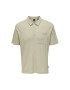 Only & Sons Polo majica 22025276 Bež Regular Fit - Pepit.si