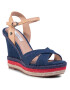 Pepe Jeans Espadrile Ohara Jeans PLS90458 Mornarsko modra - Pepit.si