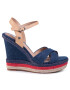 Pepe Jeans Espadrile Ohara Jeans PLS90458 Mornarsko modra - Pepit.si