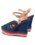 Pepe Jeans Espadrile Ohara Jeans PLS90458 Mornarsko modra - Pepit.si