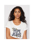 Pepe Jeans Majica Bernardette PL505135 Bela Slim Fit - Pepit.si