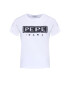 Pepe Jeans Majica Charis PL504443 Bela Regular Fit - Pepit.si