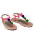 Pepe Jeans Sandali Malibu Fun PLS90408 Roza - Pepit.si