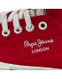 Pepe Jeans Tenis superge Aberlady Basic 17 PLS30500 Rdeča - Pepit.si