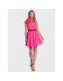 Pinko Cocktail obleka Cefalonia 100332 Y3LE Roza Regular Fit - Pepit.si