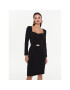 Pinko Cocktail obleka Mendosa 100559 7624 Črna Regular Fit - Pepit.si