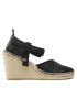 Pinko Espadrile Patty Sandalo PE 22 BLKS1 1H211A Y86A Črna - Pepit.si