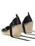 Pinko Espadrile Patty Sandalo PE 22 BLKS1 1H211A Y86A Črna - Pepit.si