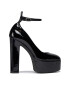 Pinko Nizki čevlji Puccini Mary Jane Platform Al 23-24 BLKS1 102011 A18Q Črna - Pepit.si