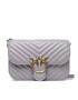 Pinko Ročna torba Love Bell Classic Chevron Fl AI 22-23 PLTT 1P22UU A03Z Siva - Pepit.si