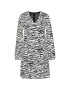 Pinko Vsakodnevna obleka Zebra 20202 PRR 1N133V 8495 Bela Regular Fit - Pepit.si