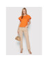 Please Bluza T0GJOP9C09 Oranžna Regular Fit - Pepit.si