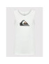 Quiksilver Majica brez rokavov Comp Logo EQYZT06675 Bela Regular Fit - Pepit.si