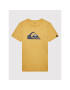 Quiksilver Majica Comp Logo EQBZT04369 Rumena Regular Fit - Pepit.si