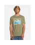 Quiksilver Majica Landscapelines Tees EQYZT07450 Khaki Regular Fit - Pepit.si