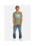 Quiksilver Majica Landscapelines Tees EQYZT07450 Khaki Regular Fit - Pepit.si