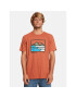 Quiksilver Majica Landscapelines Tees EQYZT07450 Oranžna Regular Fit - Pepit.si