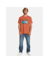 Quiksilver Majica Landscapelines Tees EQYZT07450 Oranžna Regular Fit - Pepit.si