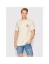 Quiksilver Majica Simple Script EQYZT06697 Bež Regular Fit - Pepit.si