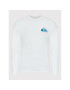 Quiksilver Majica z dolgimi rokavi Omni Logo EQYZT06670 Bela Regular Fit - Pepit.si