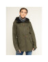 Roxy Parka Stated ERJTJ03225 Zelena Long Fit - Pepit.si