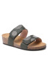 Scholl Natikači F29875 Dubai 2 Straps Med 1028 Zelena - Pepit.si