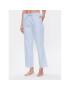 Seidensticker Spodnji del pižame Woven Satin Pajama Pant Modra Straight Fit - Pepit.si