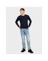 Sisley Pulover 10F2S1C78 Mornarsko modra Slim Fit - Pepit.si