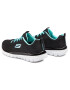 Skechers Čevlji Get Connected 12615/BKTQ Črna - Pepit.si