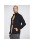 Skechers Prehodna jakna The Hoodless Hoodie Ottoman Jacket JA25 Črna Regular Fit - Pepit.si