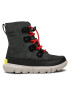 Sorel Škornji za sneg Youth Explorer Lace Wp NY4897-093 Črna - Pepit.si