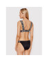 Stella McCartney Gornji del bikini Sporty Logo S7BY81570.00112 Črna - Pepit.si