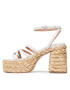 Steve Madden Sandali Belise SM11002482-107 Écru - Pepit.si