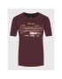 Superdry Majica Boho Sparkle Tee W1010731A Bordo rdeča Regular Fit - Pepit.si