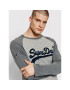 Superdry Majica z dolgimi rokavi Raglan M6010608A Siva Regular Fit - Pepit.si